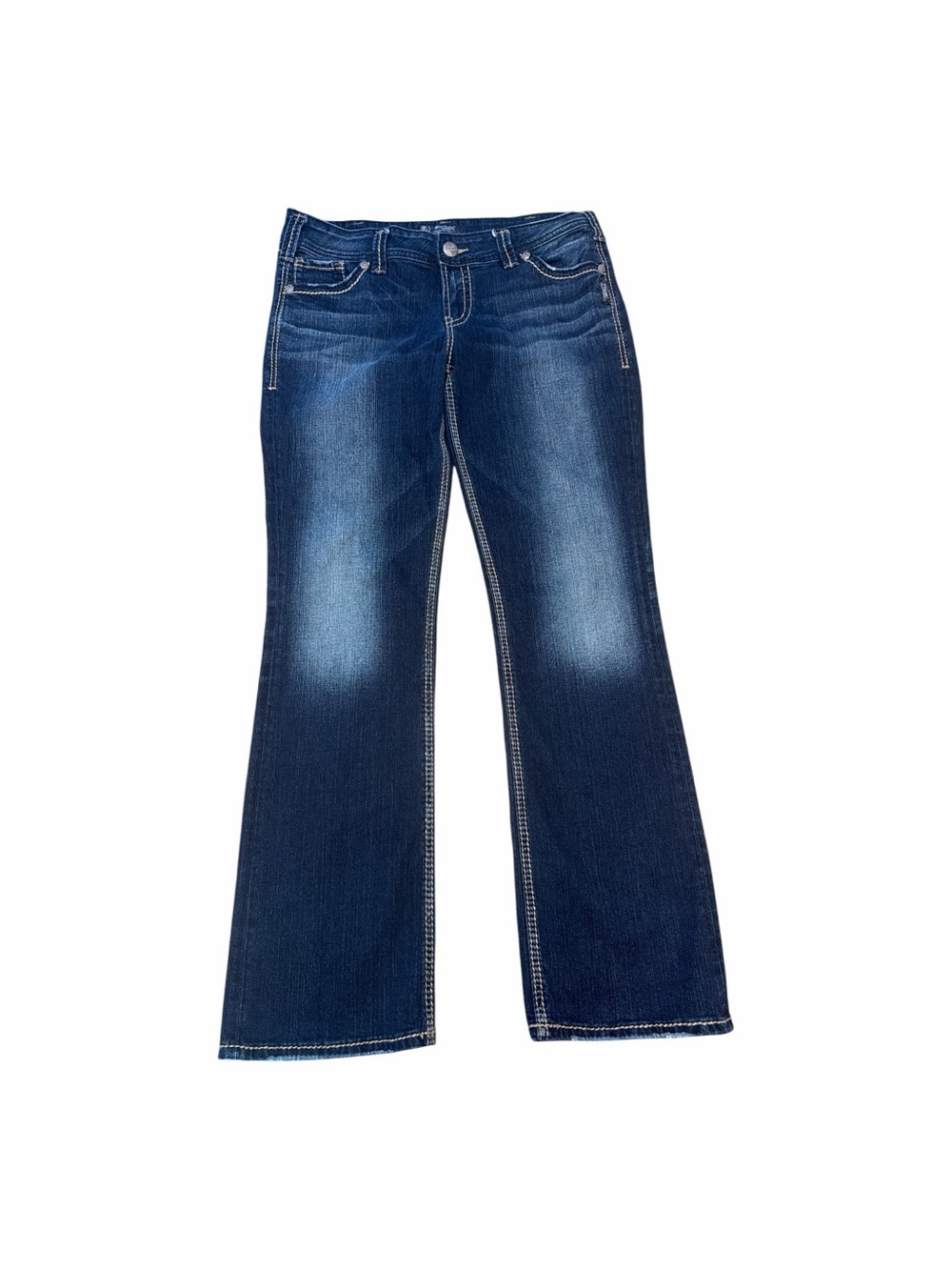 Silver Jeans Suki Mid Slim Boot Jeans Womens 31x31 Dark Wash Stretch Denim
